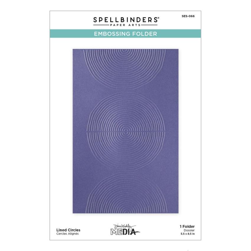 Spellbinders - Prägefolder "Lined Circles" Embossingfolder