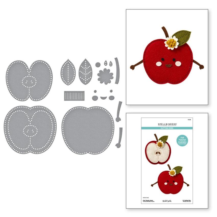 Spellbinders - Stanzschablone "Cheeky Apple" Dies