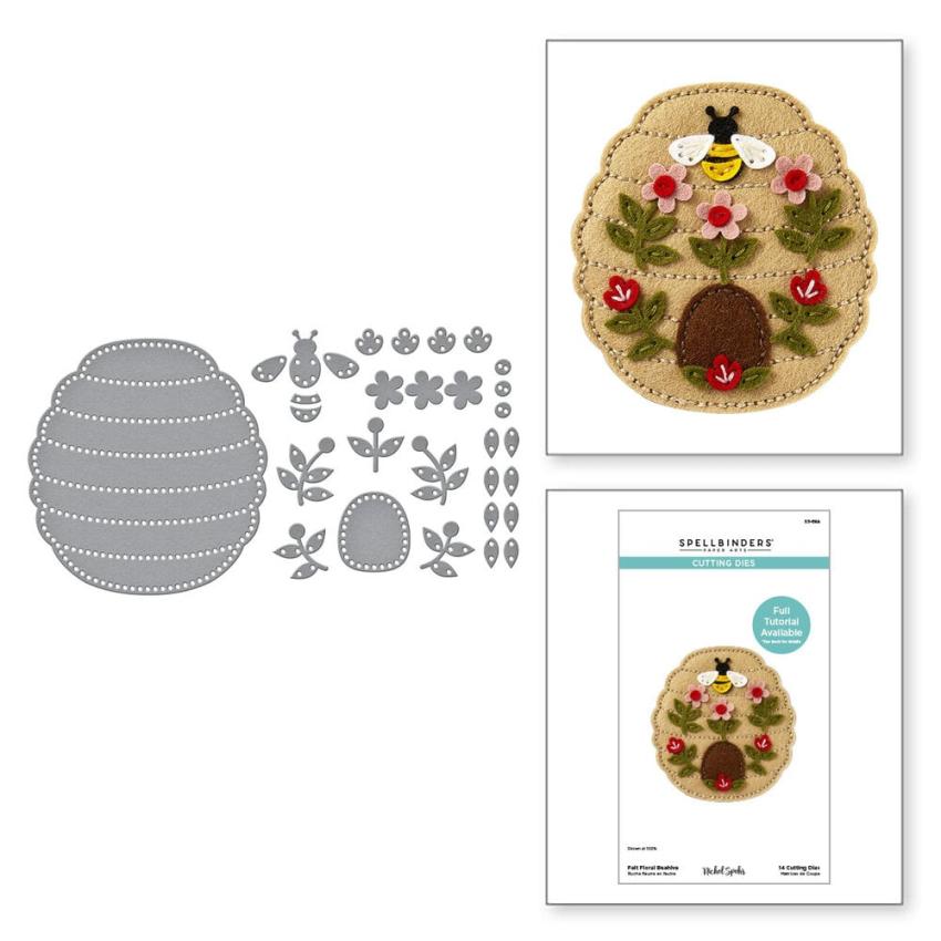 Spellbinders - Stanzschablone "Floral Beehive" Dies