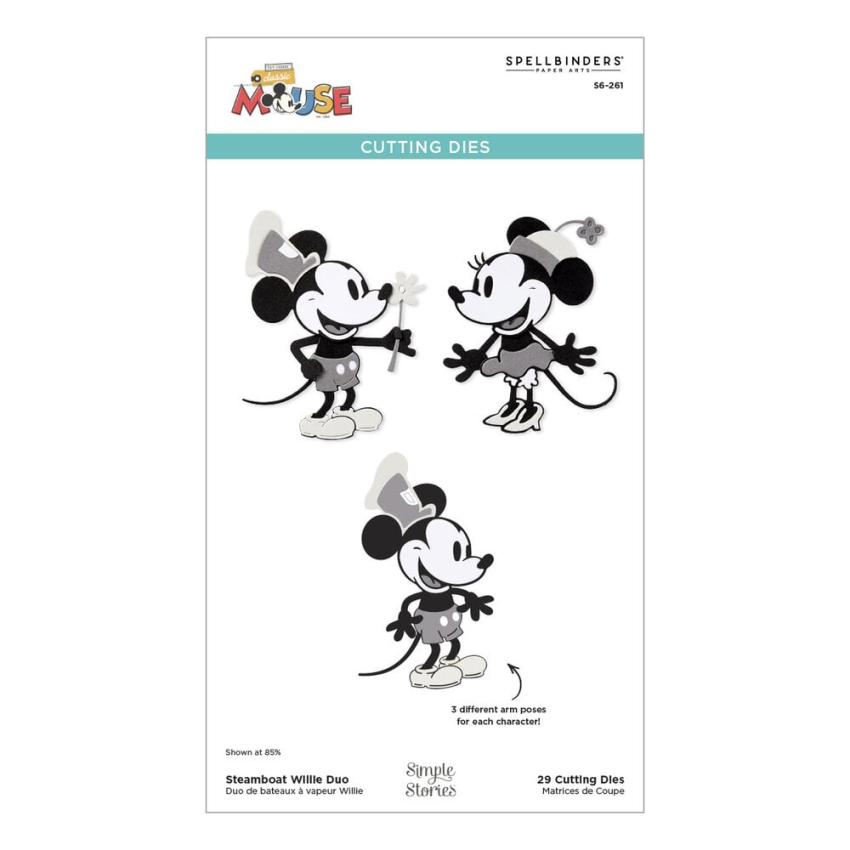 Spellbinders - Stanzschablone "Steamboat Willie Duo" Dies