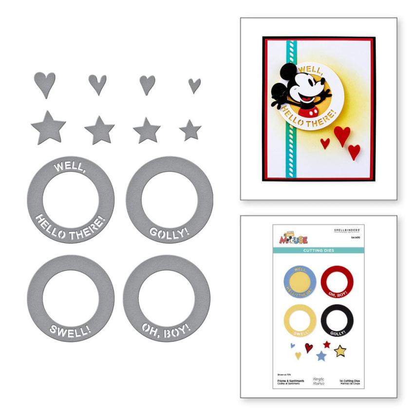 Spellbinders - Stanzschablone "Frame & Sentiments" Dies