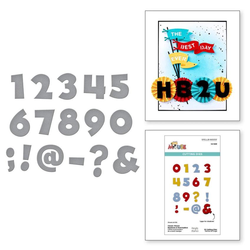 Spellbinders - Stanzschablone "Numbers & Punctuation" Dies
