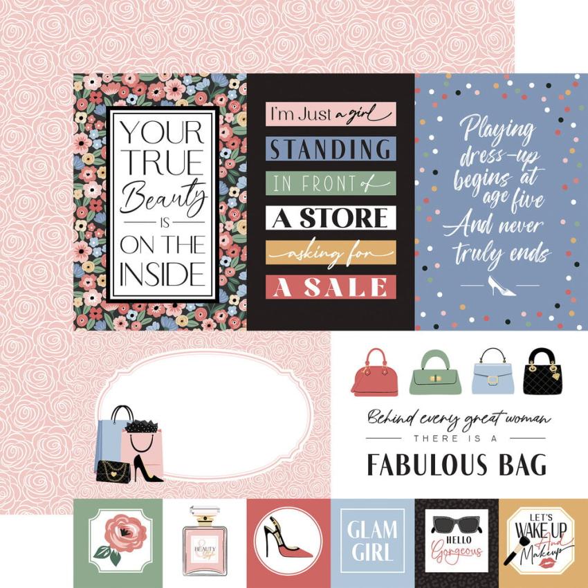 Echo Park - Designpapier "Fashion" Collection Kit 12x12 Inch - 12 Bogen
