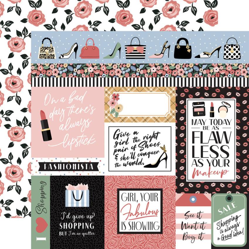 Echo Park - Designpapier "Fashion" Collection Kit 12x12 Inch - 12 Bogen