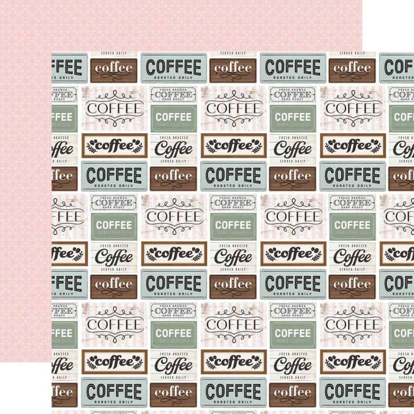 Carta Bella - Designpapier "Coffee Shop" Collection Kit 12x12 Inch - 12 Bogen  