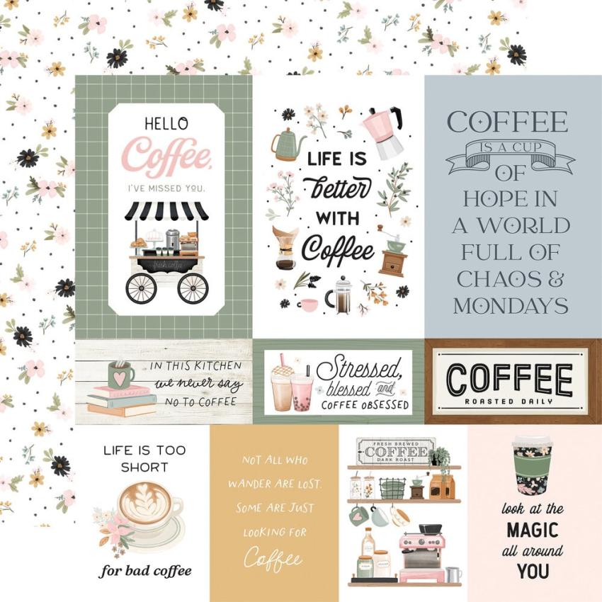 Carta Bella - Designpapier "Coffee Shop" Collection Kit 12x12 Inch - 12 Bogen  