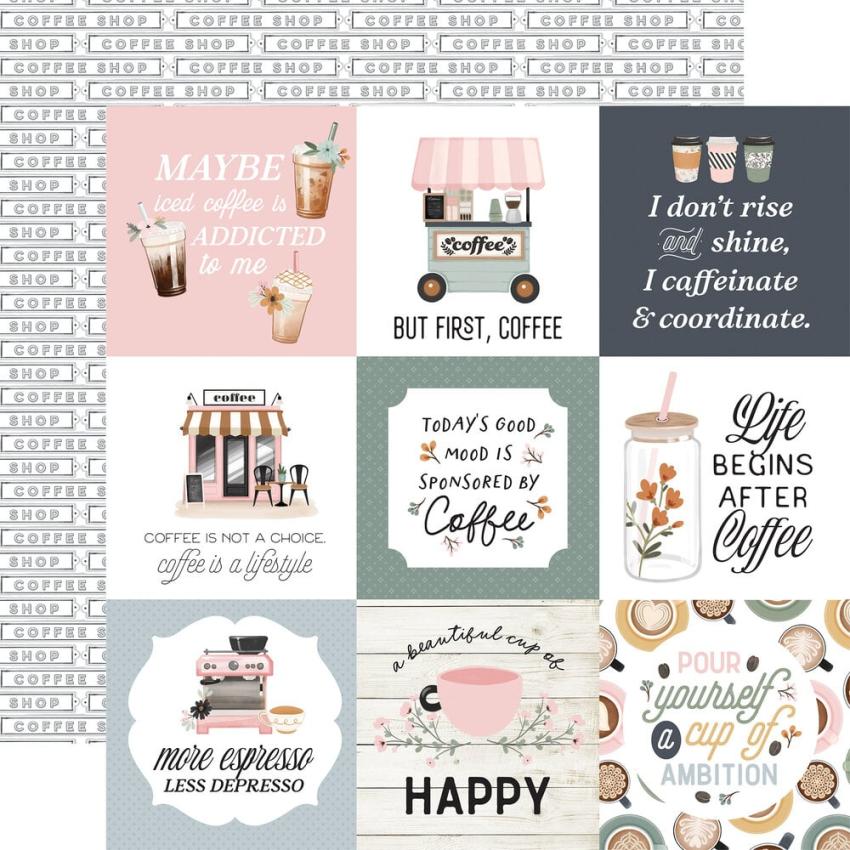 Carta Bella - Designpapier "Coffee Shop" Collection Kit 12x12 Inch - 12 Bogen  
