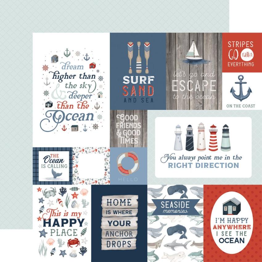 Carta Bella - Designpapier "Seashore" Collection Kit 12x12 Inch - 12 Bogen  
