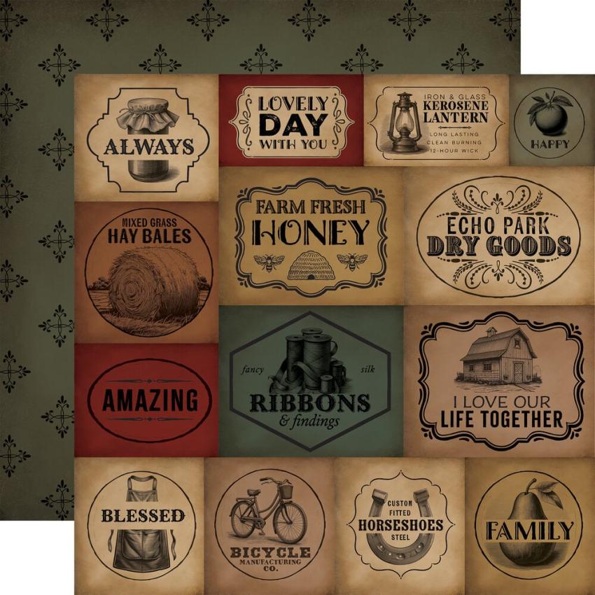 Carta Bella - Designpapier "Vintage Market" Collection Kit 12x12 Inch - 12 Bogen  