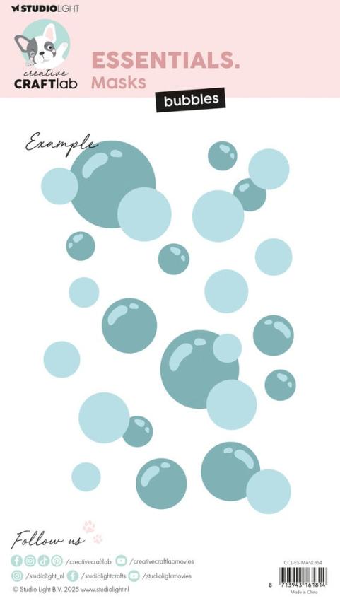 Creative Craft Lab - Studio Light - Schablone "Bubbles" Stencil