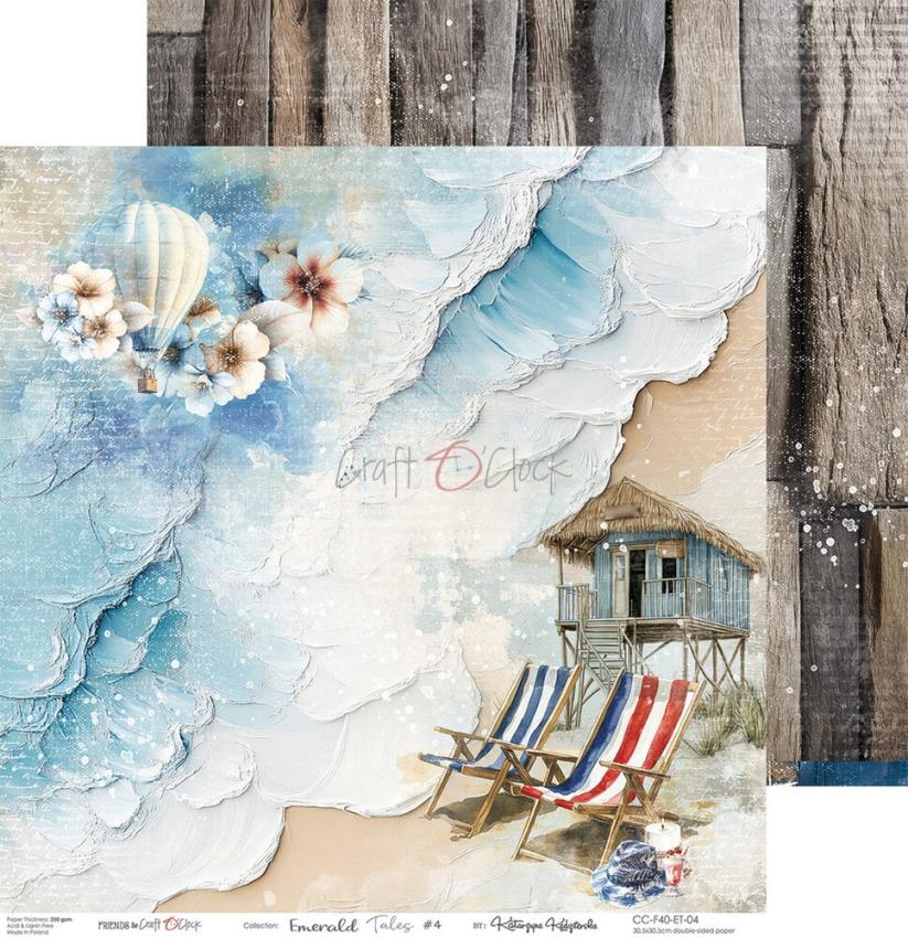 Craft OClock - Designpapier "Emerald Tales" Paper Pack 12x12 Inch - 6 Bogen