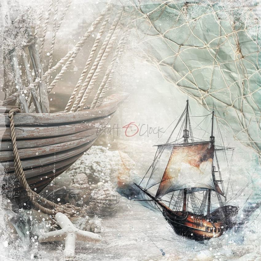 Craft OClock - Designpapier "Emerald Tales" Paper Pack 8x8 Inch - 24 Bogen