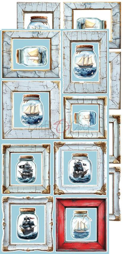 Craft OClock - Ausschneidebogen "Emerald Tales" Extra Set Flowers & More - 18 Bogen