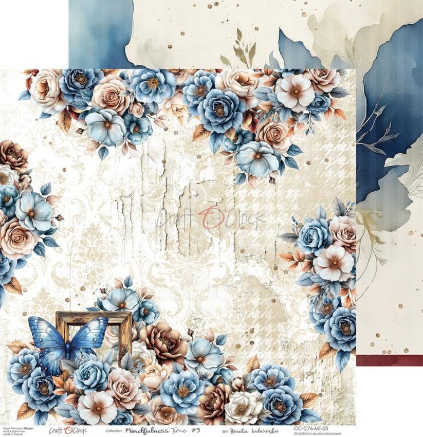 Craft OClock - Designpapier "Mindfulness Time" Paper Pack 12x12 Inch - 6 Bogen