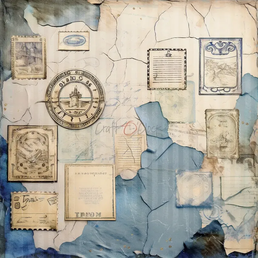 Craft OClock - Designpapier "Summer Adventures" Medium Paper Pack 8x8 Inch - 24 Bogen