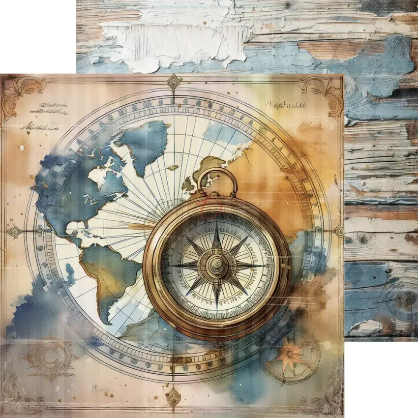 Craft OClock - Designpapier "Summer Adventures" Paper Pack 8x8 Inch - 24 Bogen