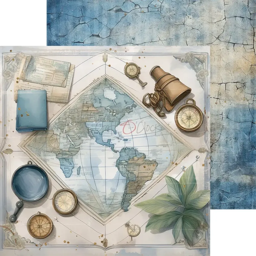 Craft OClock - Designpapier "Summer Adventures" Paper Pack 8x8 Inch - 24 Bogen