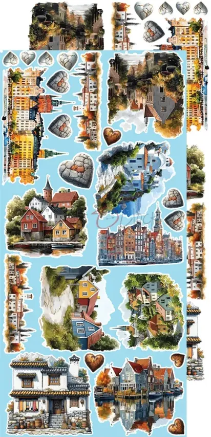 Craft OClock - Ausschneidebogen "Summer Adventures" Extra Set Chill & Relax - 18 Bogen