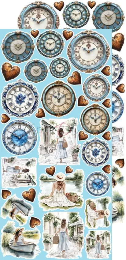 Craft OClock - Ausschneidebogen "Summer Adventures" Extra Set Chill & Relax - 18 Bogen