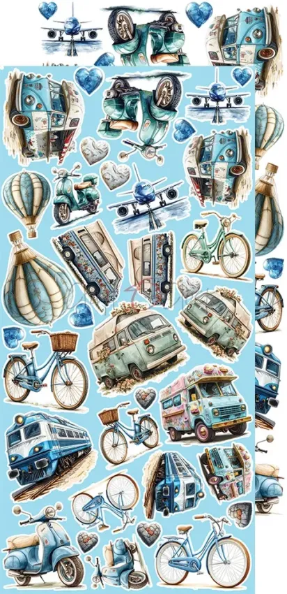Craft OClock - Ausschneidebogen "Summer Adventures" Extra Set Chill & Relax - 18 Bogen