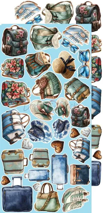 Craft OClock - Ausschneidebogen "Summer Adventures" Extra Set Chill & Relax - 18 Bogen