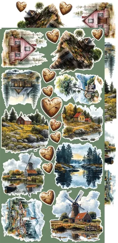 Craft OClock - Ausschneidebogen "Summer Adventures" Extra Set Trip & Adventure - 18 Bogen