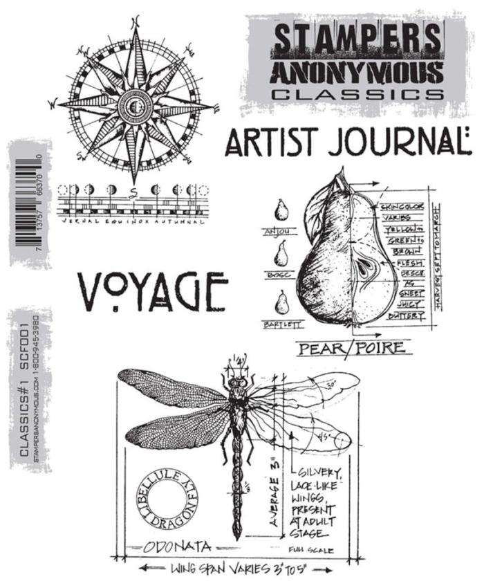 Stampers Anonymous - Gummistempelset "Classics #1 " Cling Stamp Design by Tim Holtz