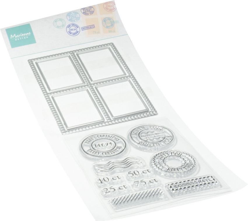 Marianne Design - Stempel & Stanzschbalone "Postage" Clear Stamps & Dies