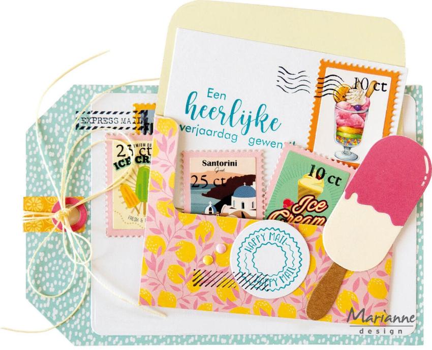 Marianne Design - Stempel & Stanzschbalone "Postage" Clear Stamps & Dies