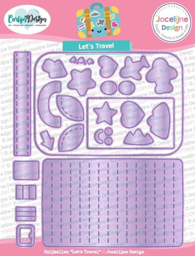 Carlijn Design - Stanzschablone "Let's Travel" Dies 