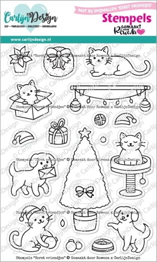 Carlijn Design - Stempelset "Christmas Friends" Clear Stamp 