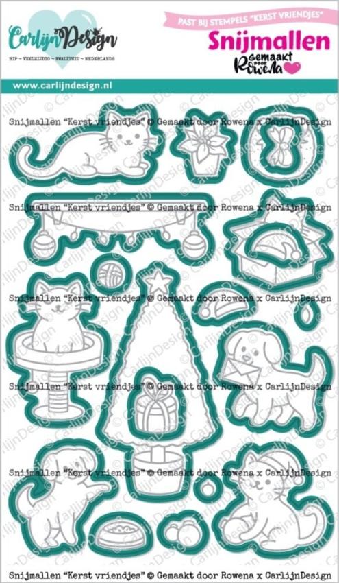 Carlijn Design - Stanzschablone "Christmas Friends" Dies