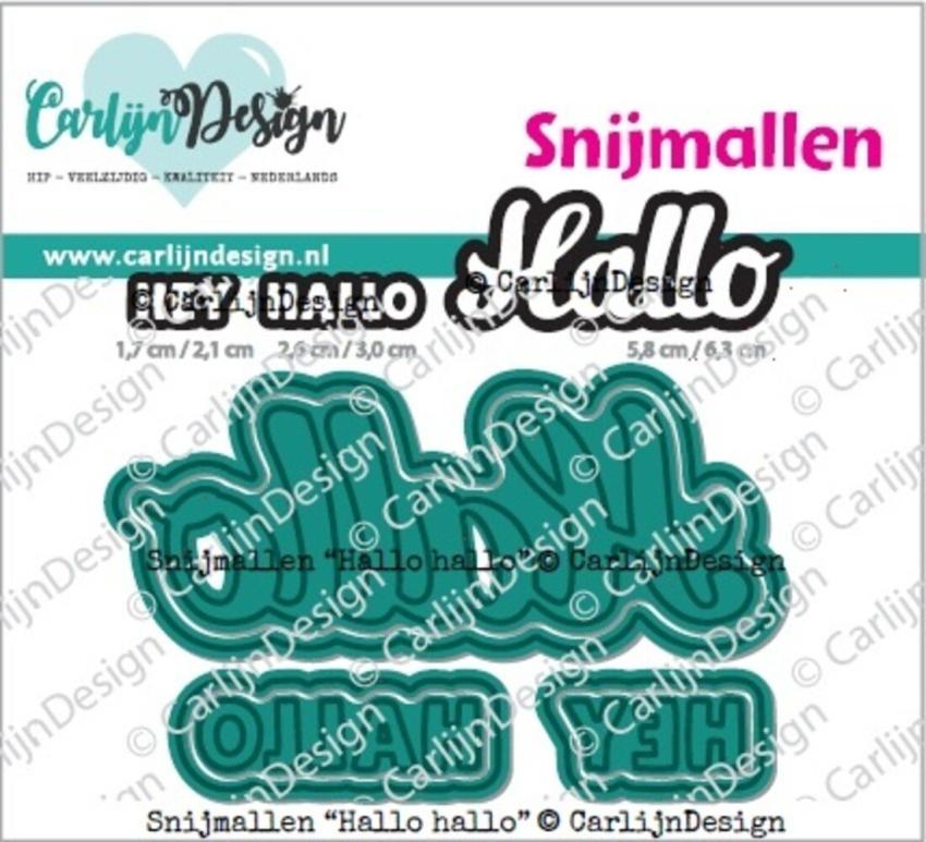 Carlijn Design - Stanzschablone "Hallo Hallo" Dies 