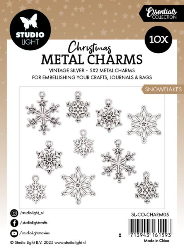 Studio Light - Metallanhänger "Snowflakes" Metal Charms 