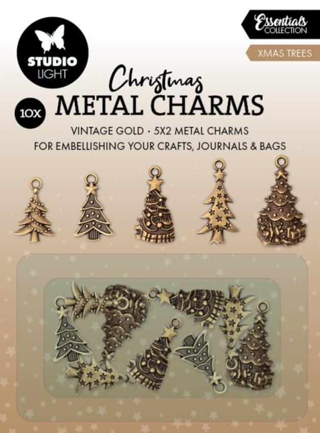 Studio Light - Metallanhänger "Xmas Trees" Metal Charms 