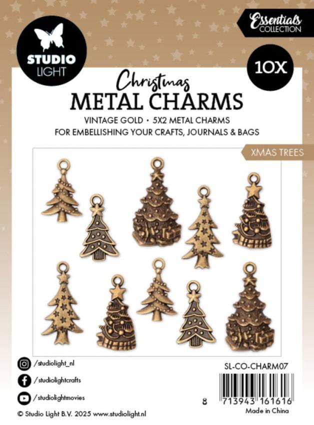 Studio Light - Metallanhänger "Xmas Trees" Metal Charms 