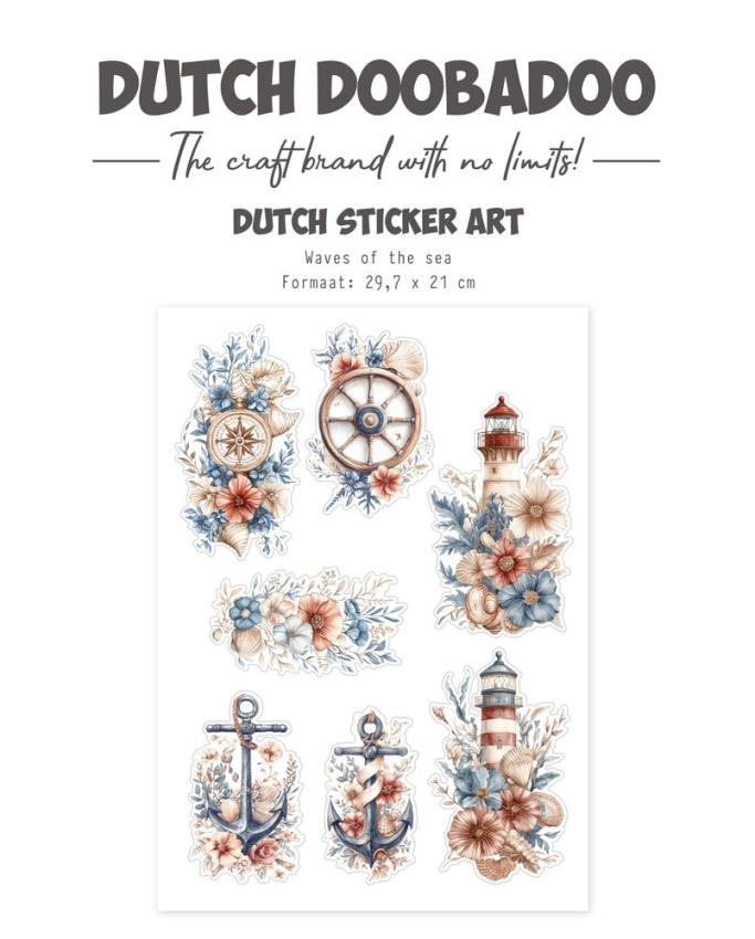 Dutch Doobadoo - Aufkleber "Waves at the Sea" Sticker