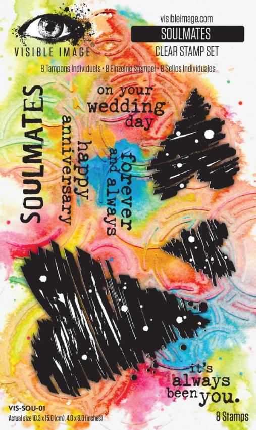 Visible Image - Stempelset 4x6 Inch "Soulmates" Clear Stamps