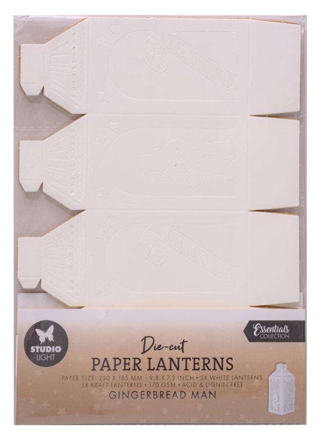 Studio Light - Papierlaternen "Gingerbread Man" Die Cut Paper Laterns - 10 Bogen