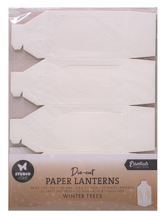 Studio Light - Papierlaternen "Winter Trees" Die Cut Paper Laterns - 10 Bogen
