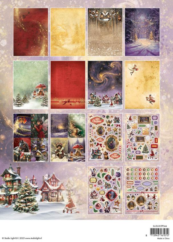 Studio Light - Stanzpapierbblock A4 "Fairy" Die Cut Paper Pad - 28 Bogen