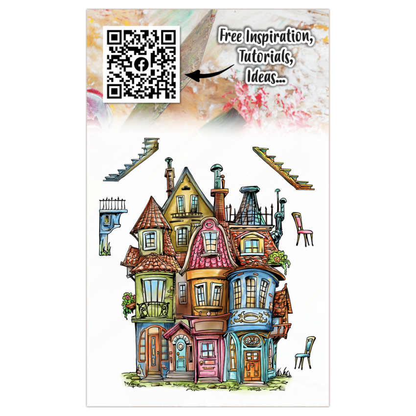 AALL and Create - Stempelset A6 "Miniature Mansions" Clear Stamps