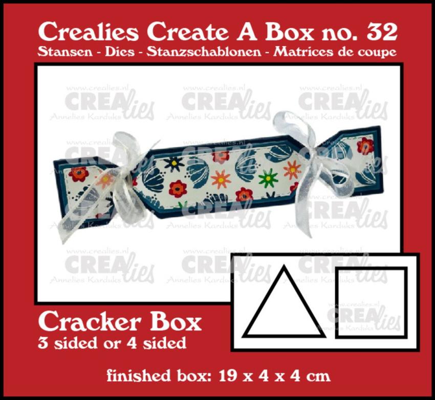 Crealies - Stanzschablone "No. 32 Crackerbox" Create A Box Dies