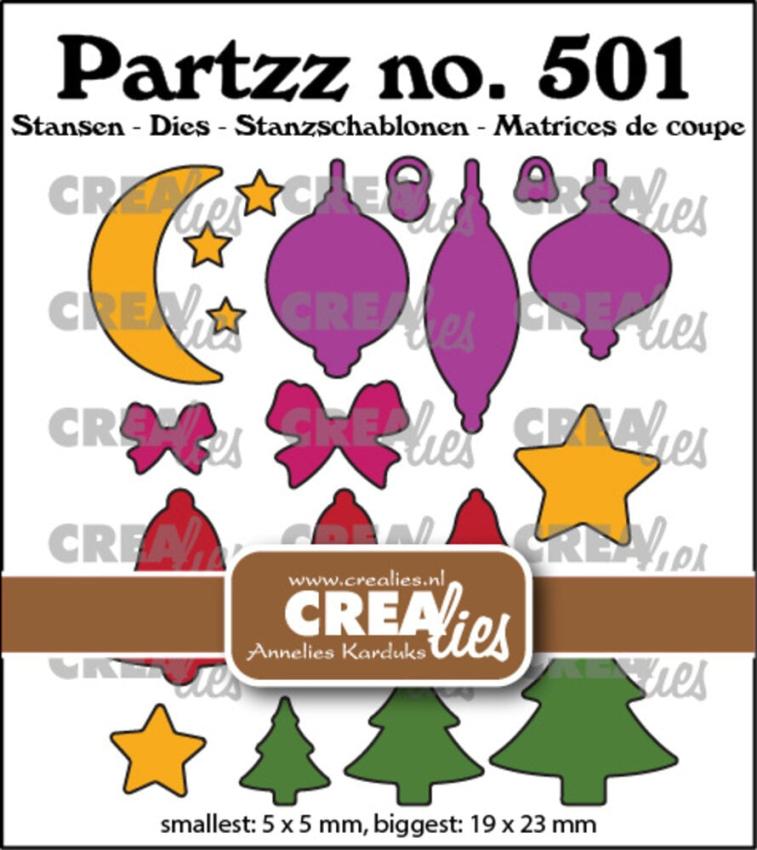 Crealies - Stanzschablone "Mini Christmas" Partzz Dies
