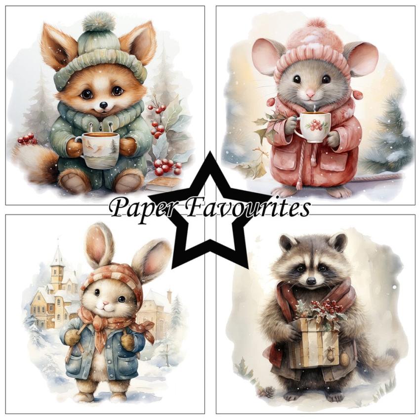 Paper Favourites - Designpapier "Winter Cuteness" Paper Pack 6x6 Inch - 24 Bogen