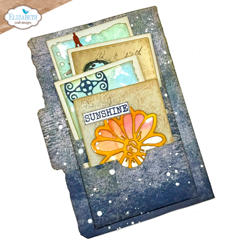 Elizabeth Craft Designs - Stanzschalone "Floral Slots File Folder" Dies
