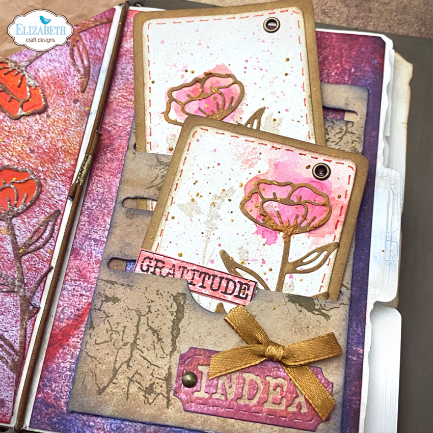 Elizabeth Craft Designs - Stanzschalone "Floral Slots File Folder" Dies