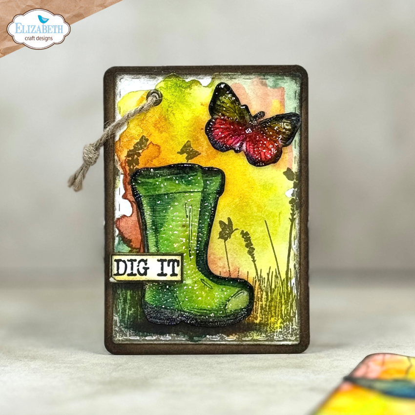 Elizabeth Craft Designs - Stempel & Stanzeschablone "Garden of Love" Stamp & Dies
