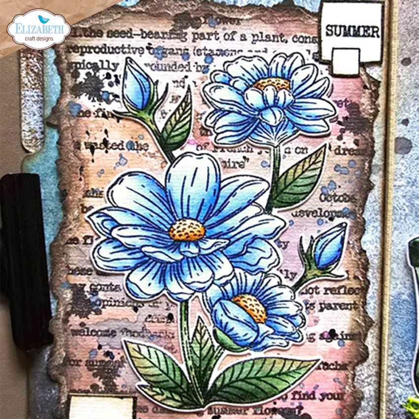 Elizabeth Craft Designs - Stempel & Stanzeschablone "Summer Flower" Stamp & Dies