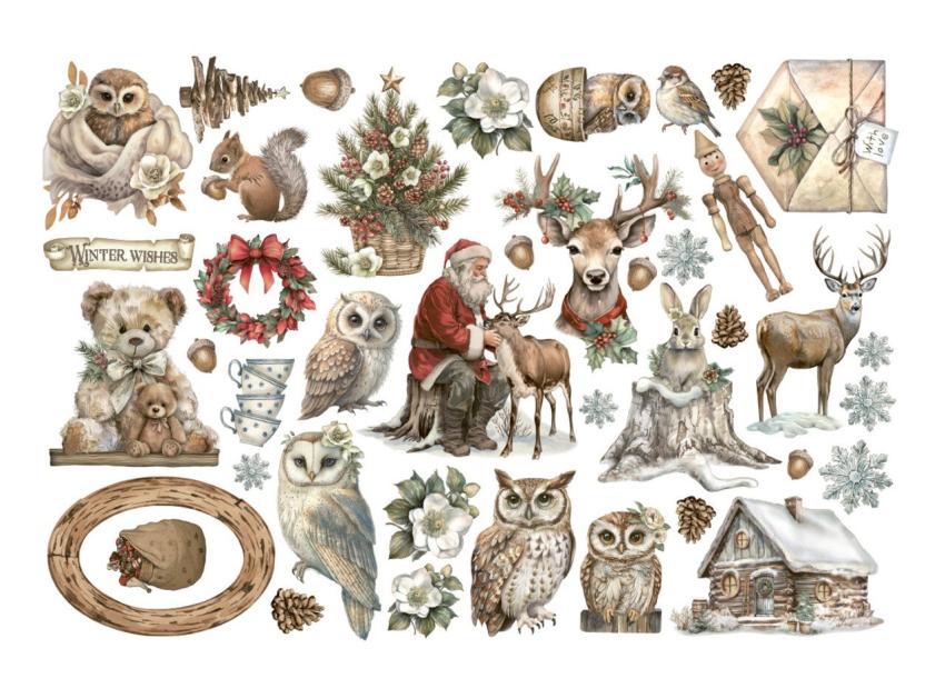 Stamperia - Stanzteile "The Owls House" Die Cuts Ephemera
